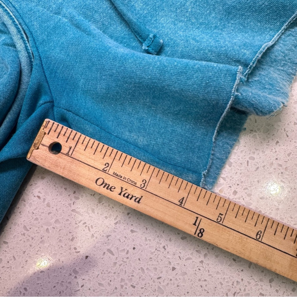 Zenana Teal Blue Casual Shorts with Elastic Waistband and Drawstring NWOT - Picture 6 of 11